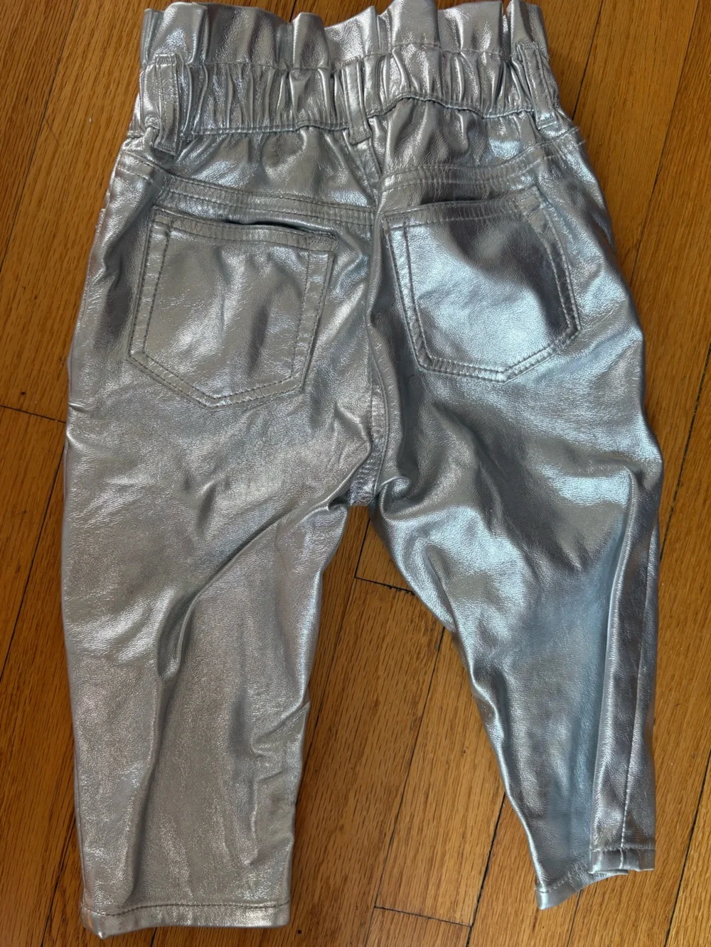 Women’s Metallic Silver Jeans - Shiny Silver Fashion Jeans